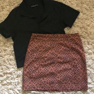 Free People mini skirt